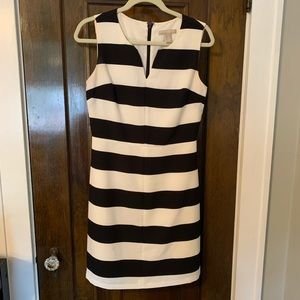 Black & cream striped dress